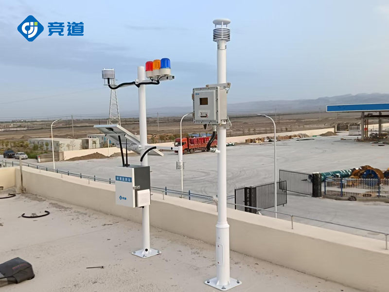 競道防爆氣象站和雷電預(yù)警系統(tǒng)在某地工廠區(qū)域完成安裝